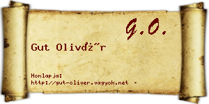 Gut Olivér névjegykártya