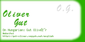 oliver gut business card